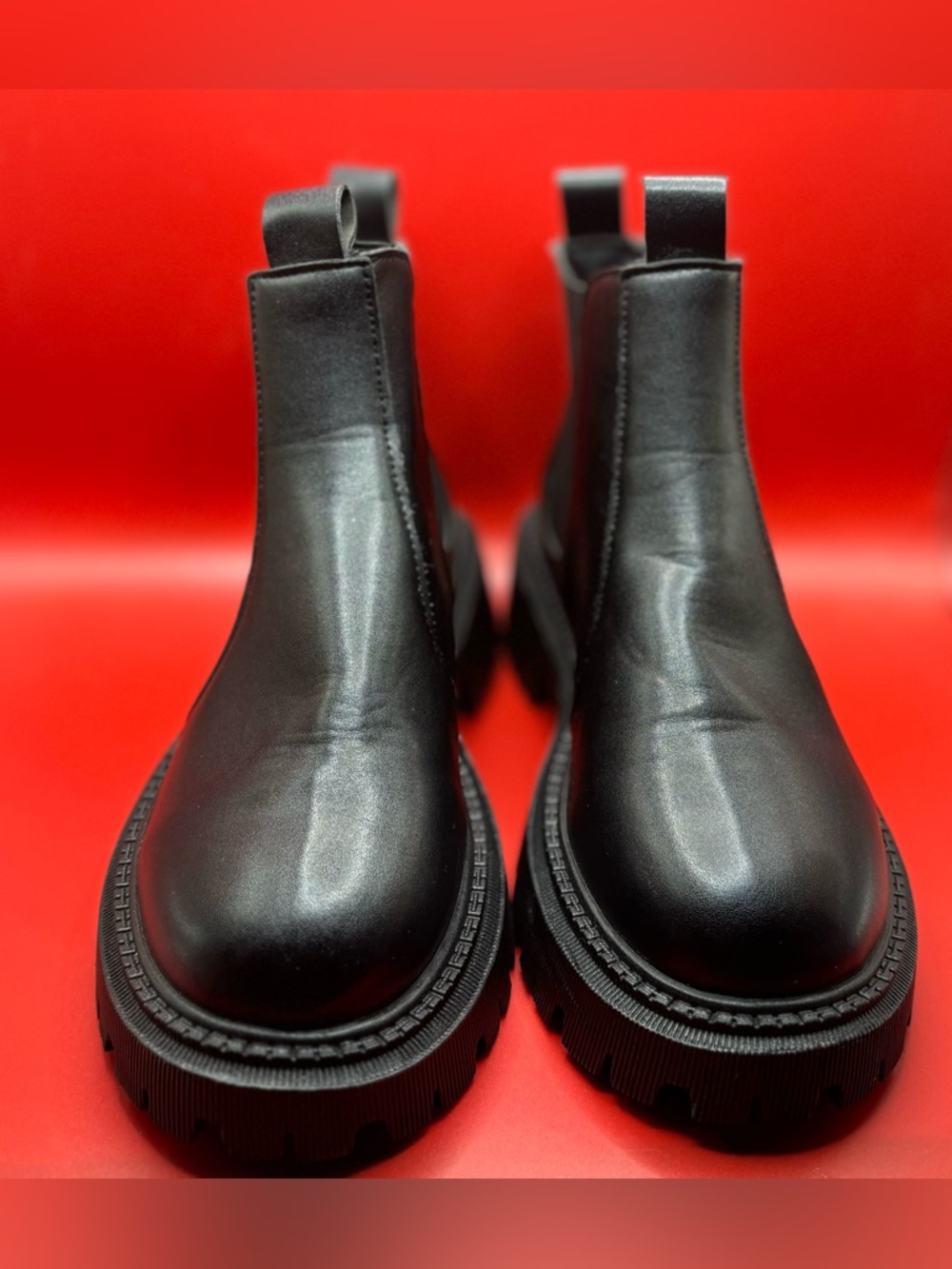 SHEIN Chelsea Ankle Boots Black Women 8 Comfortable Lightweight Goth Rock Punk